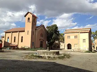 Borgo Pietro Lupo, een nieuw gebouwd dorp uit 1940-1941 naar hem vernoemd
