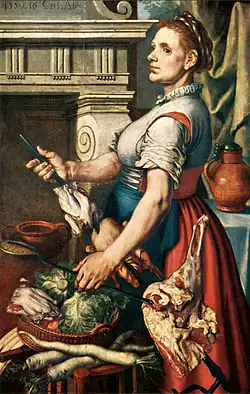 De keukenmeid (1559) Pieter Aertsen, Koninklijke Musea voor Schone Kunsten, Brussel