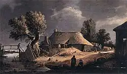 Landschap met boerderij