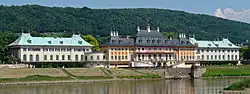 Schloss Pillnitz vanaf de Elbe