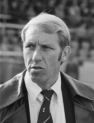 Van de Meent als trainer van FC Amsterdam (24 oktober 1976).