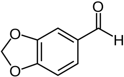 Structuurformule van heliotropine