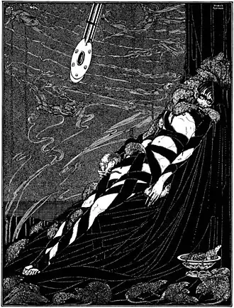 Illustratie van Harry Clarke voor de uitgave van 1919 van "The Pit and the Pendulum"