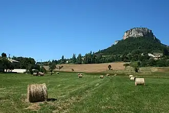 Gezicht op Plan-de-Baix en de Croix du Vellant