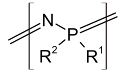 Monomeer van een polyfosfazeenpolymeer.