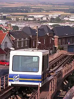 De voormalige Poma-tram