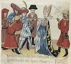 executie van Maria van Brabant op verdenking van overspel