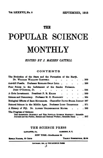 Voorkand Popular Science Monthly (september 1915)