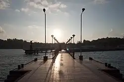 Zonsondergang in Port Blair