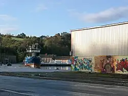 Havensporen langs de kade in 2006