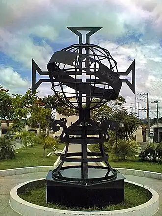 Monument voor het 500-jarige bestaan van Brazilië op het plein praça Duque de Caxias in Porto Feliz