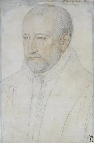 Portrettekening door Benjamin Foulon (ca. 1580-1585)
