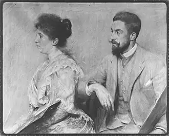 Juliette en Rodolphe Wytsman door Lucien Wollès, 1897