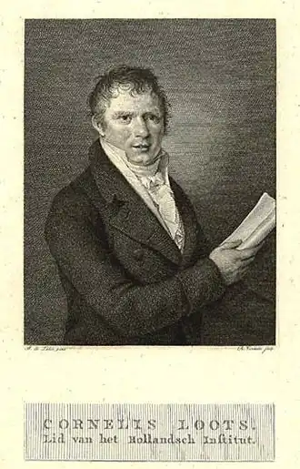 Portret van Cornelis Loots. Gravure van Reinier Vinkeles (1809)