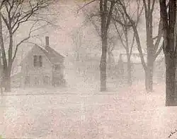 New England Village, fog, 1905