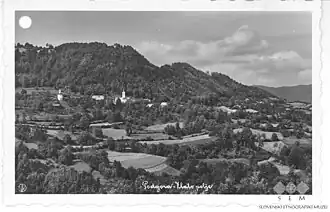 Podgora pri Zlatem Polju op een ansichtkaart uit de periode 1928-1947