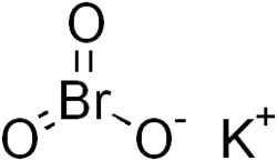 Structuurformule van kaliumbromaat