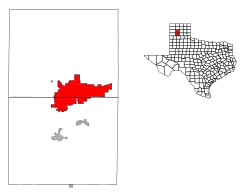 Locatie van Amarillo