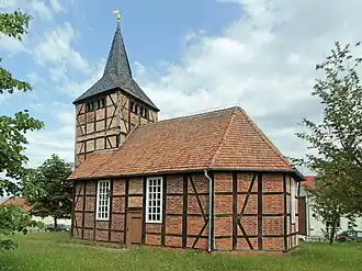 Evang.-lutherse dorpskerk te Potzehne (1748)