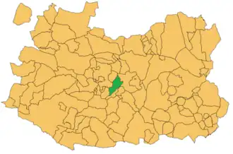 Kaart van Pozuelo de Calatrava