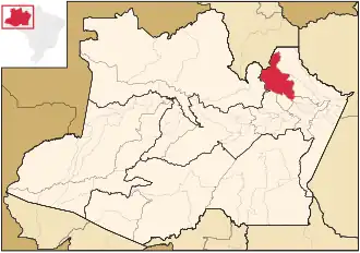 Kaart van Presidente Figueiredo