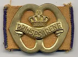 Baretembleem van het Garde Regiment 'Prinses Irene', 1ste model 1947