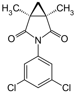 Structuurformule van procymidon