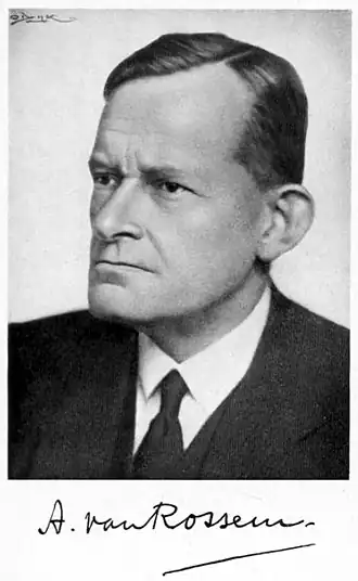 Prof. dr. ir. A. van Rossem, 1941