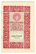 Programmaboekje Concertgebouw (1915)