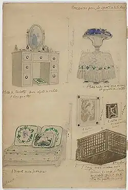 Rekwisieten voor het ballet  (Bakst, 1911)