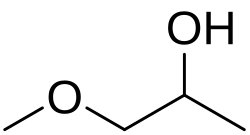 Structuurformule van 1-methoxy-2-propanol