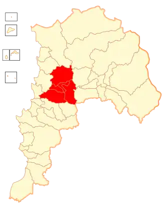 Kaart van Quillota