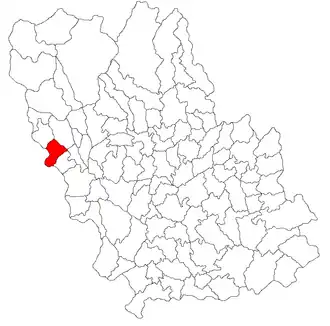 Kaart van Provița de Sus