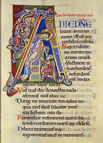Psalm 25 in het Albani-Psalter