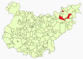 Kaart van Puebla de Alcocer