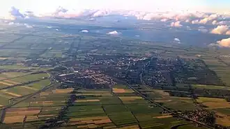 Purmerend gezien naar het noorden