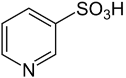 Structuurformule van pyridine-3-sulfonzuur