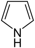 Structuurformule van pyrrool