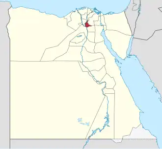 Kaart van Al Qalyubiyah