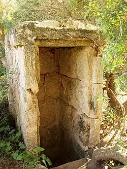 Werkschacht van een qanat op Majorca