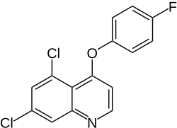 Structuurformule van quinoxyfen