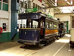 Motorwagen RETM 1 in originele staat zonder glasbalkon als lijn 1.