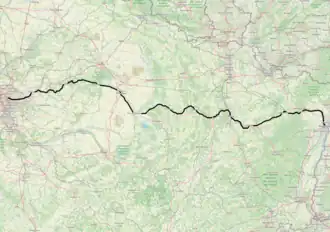 Spoorlijn Noisy-le-Sec - Strasbourg-Ville op de kaart