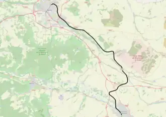 Spoorlijn Châlons-en-Champagne - Reims-Cérès op de kaart