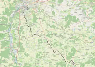 Spoorlijn Metz-Ville - Château-Salins op de kaart