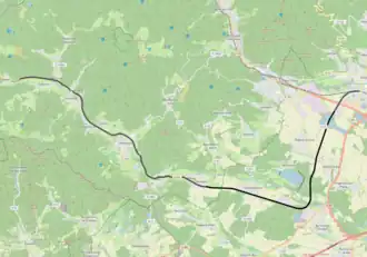 Spoorlijn Cernay - Sewen op de kaart