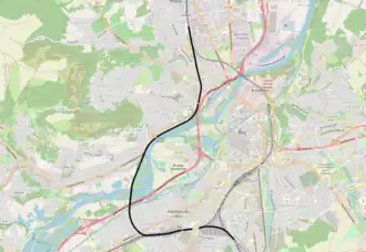 Ceinture van Metz op de kaart