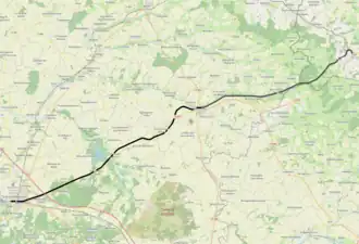 Spoorlijn Laon - Liart op de kaart