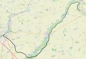 Spoorlijn Saint-Quentin - Guise op de kaart