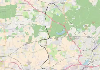 Spoorlijn Denain - Saint-Amand-les-Eaux op de kaart